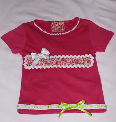 camiseta niñas decorada