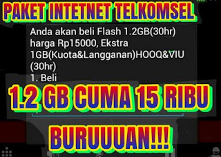 Cara Buat Paket Internet Flash Telkomsel 1.2GB Baru [Update] 