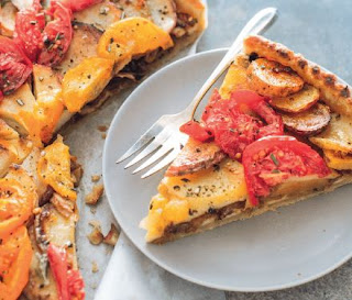 potato cheddar fennel tart