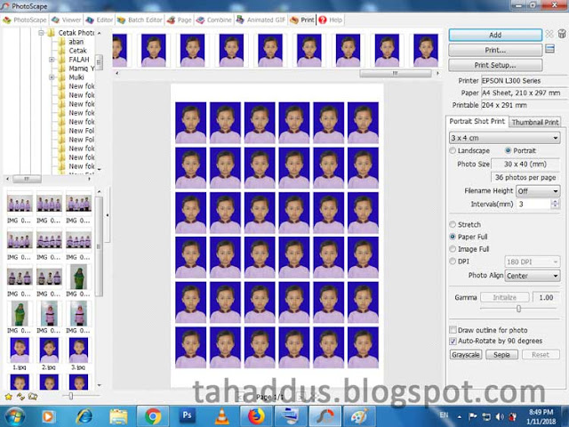 Cara Membuat pas foto menggunakan Photoscape