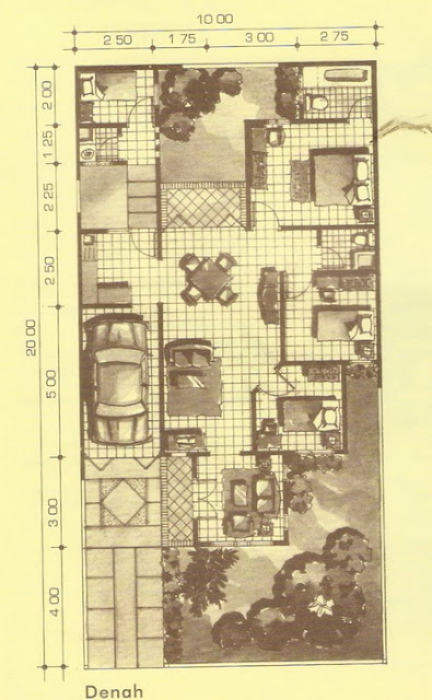 tampak depan rumah minimalis type 112