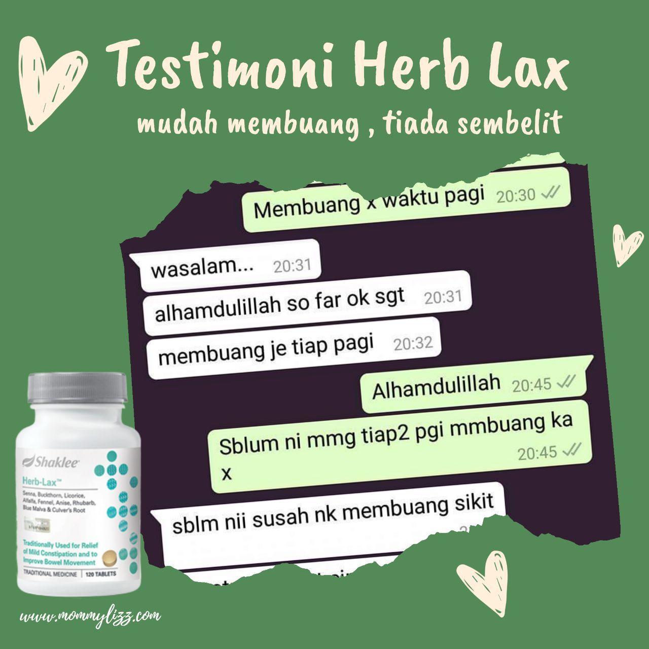 testimoni Herblax Shaklee Membantu Sembelit