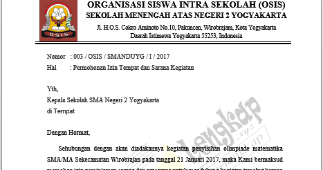 7 Contoh Surat Dinas Osis SMP & SMA Berbagai Keperluan