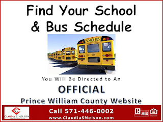 Prince William County Schools, how to find your assigned school based on address, bus stop schedule, Woodbridge VA