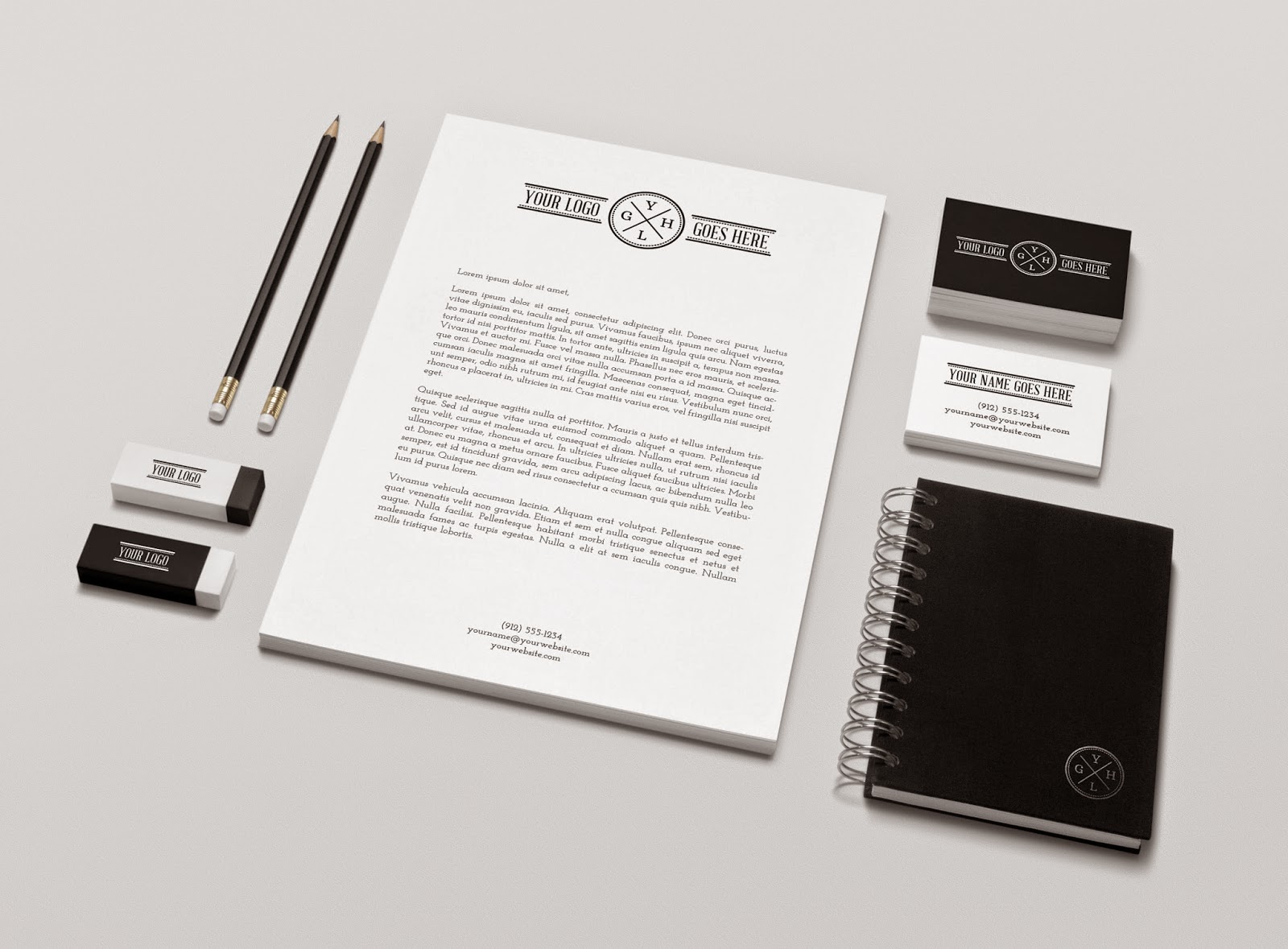 Download Teachers: 40 Best Free Brand Identity Stationery PSD Mockups