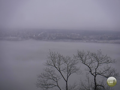 La neblina cubriendo el Hudson River