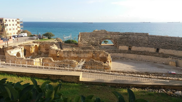 ruínas do anfiteatro romano em Tarragona