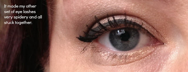 Spidery lashes with Rimmel retro glam