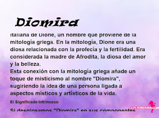 significado del nombre Diomira