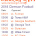 2018 Clemson Football Schedule