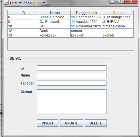 Menampilkan data pada tabel | Java Netbeans