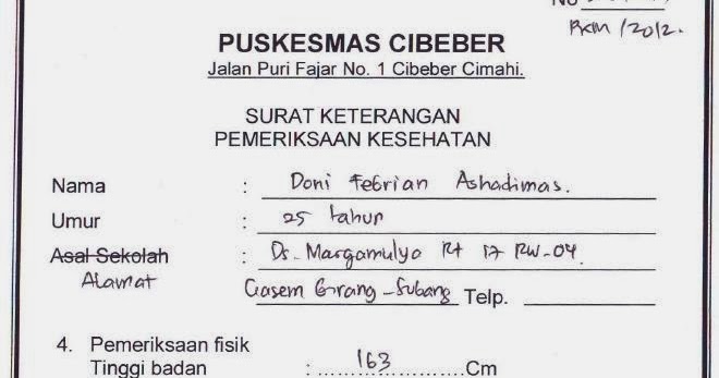 Contoh Surat Dokter Puskesmas/Klinik Kosong