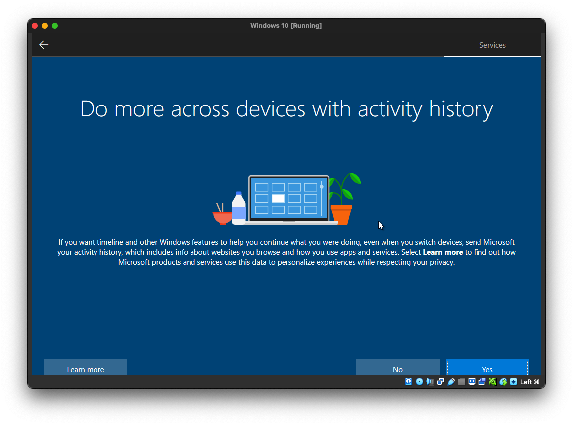 Cara Install Windows 10 di VirtualBox - Sinkronisasi akun Microsoft