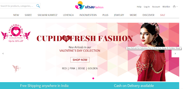Utsav Fashion sarees website