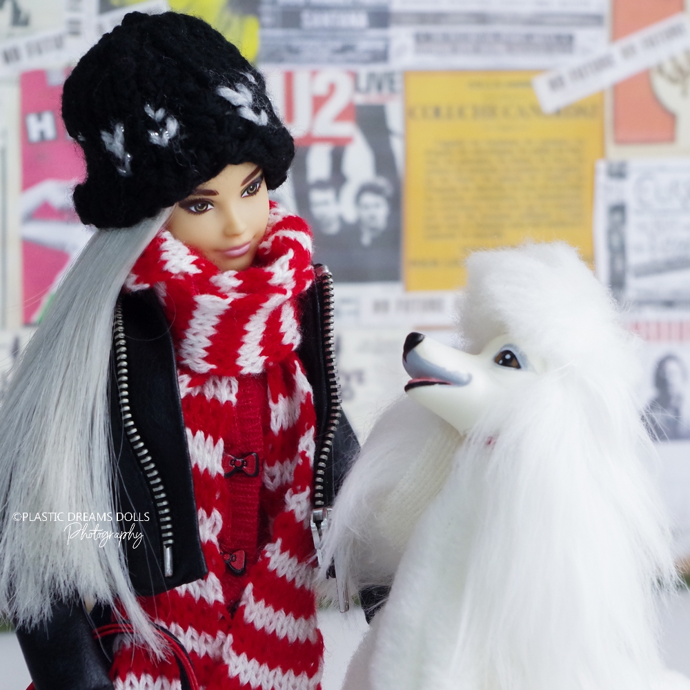 The dog of Barbie Doll