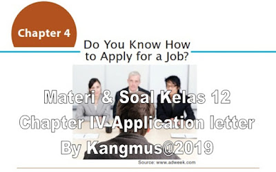 Application letter, surat lamaran kerja, inggris, apply for a job, SMA, SMK, MA, 2019