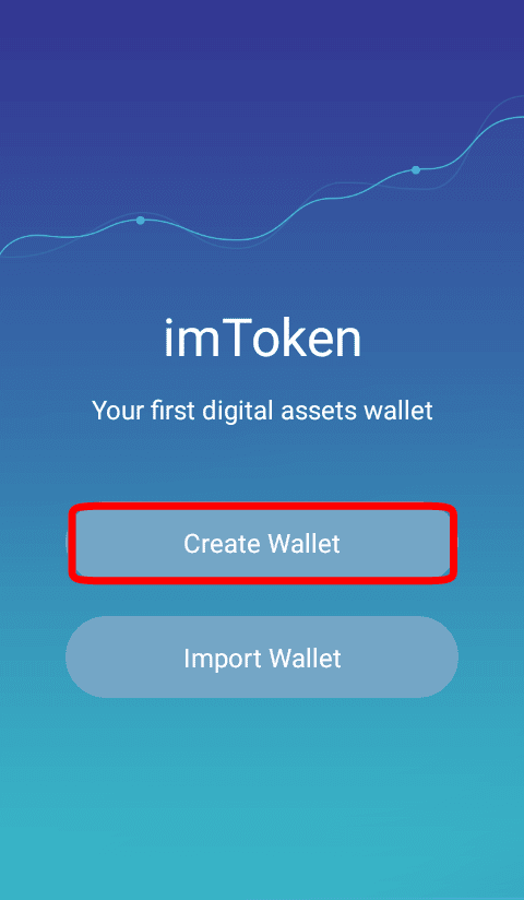 Akan muncul dua pilihan yaitu Create Wallet (Membuat Dompet) dan Import Wallet (Melanjutkan Dompet). Silahkan Anda pilih "Create Wallet".