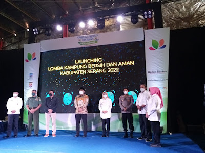 Launching Lomba Kampung Bersih dan Aman (LKBA) yang diresmkan oleh Bupati Serang