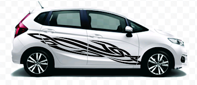Kumpulan Cutting Sticker Mobil Honda Jazz Silver 2020/2021