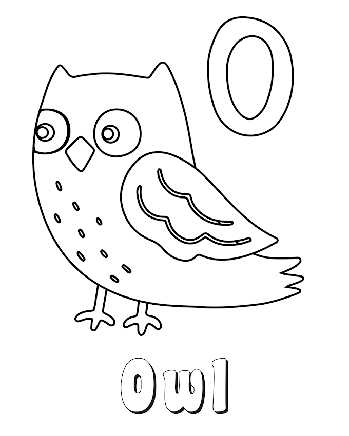  ABC and Animals Coloring Pages-PNG