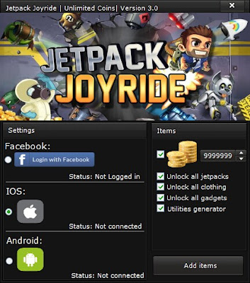 Jetpack Joyride Hack Tool