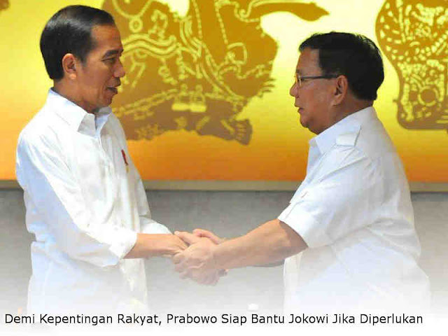 Demi Kepentingan Rakyat, Prabowo Siap Bantu Jokowi Jika Diperlukan