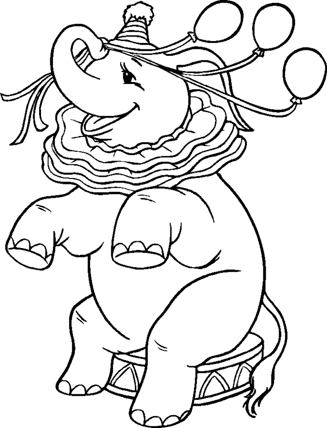 Download transmissionpress: Circus Elephant Coloring Pages