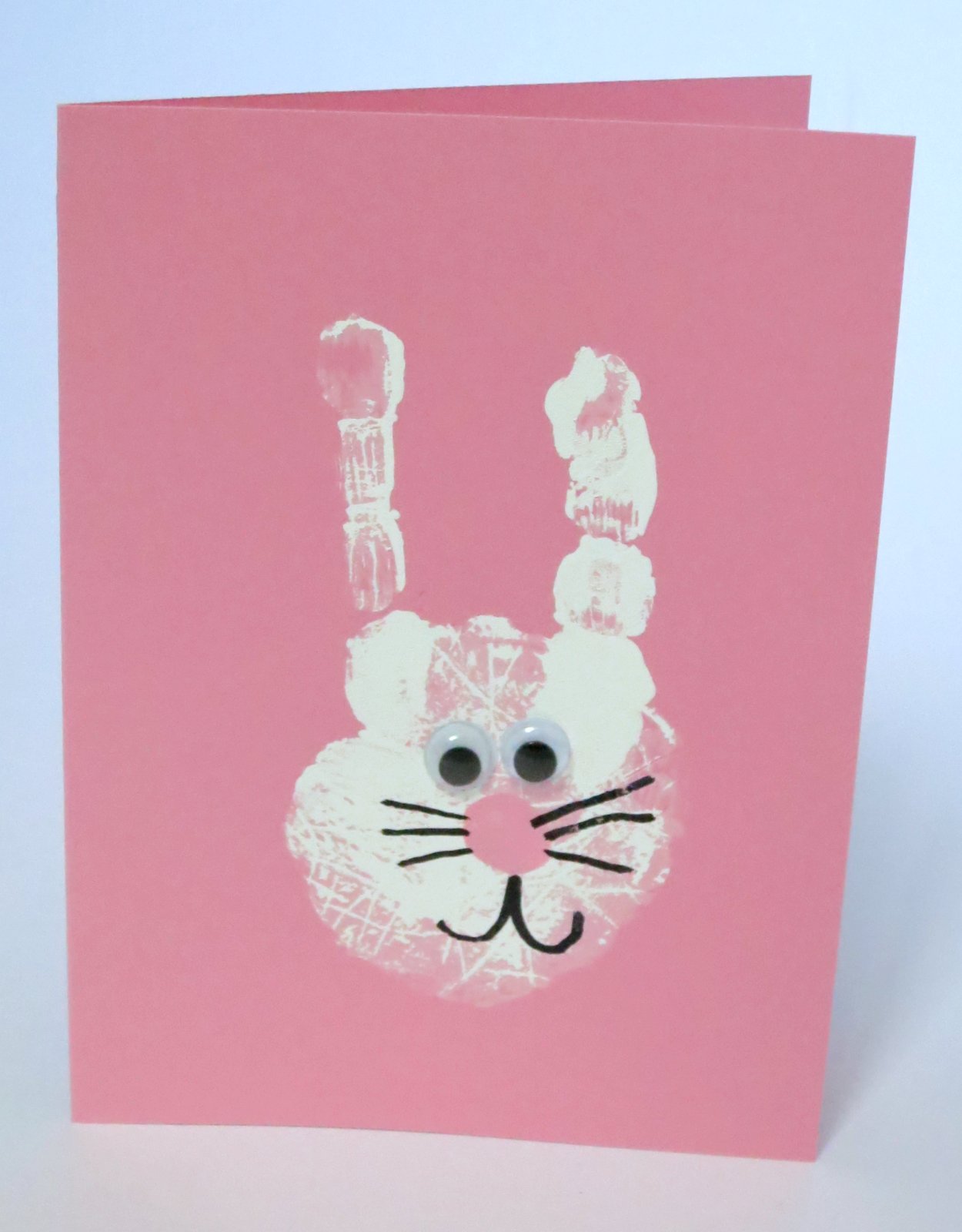 Cindy deRosier: My Creative Life: Bunny Handprint Cards