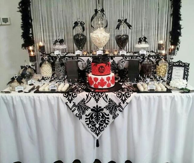 deco table noir et blanc