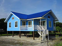 Cat Rumah Kayu Yang Cantik