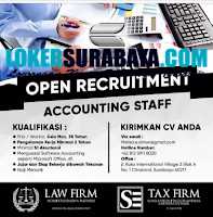 Open Recruitment at Law & Tax Firm Surabaya Agustus 2020