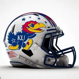 Kansas Jayhawks Star Wars Concept Helmet