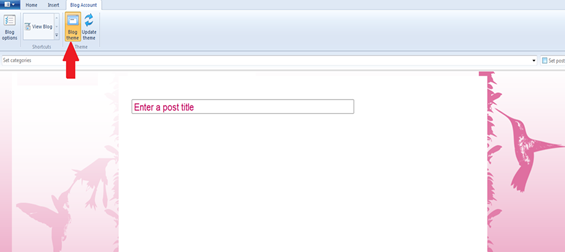 blog tab