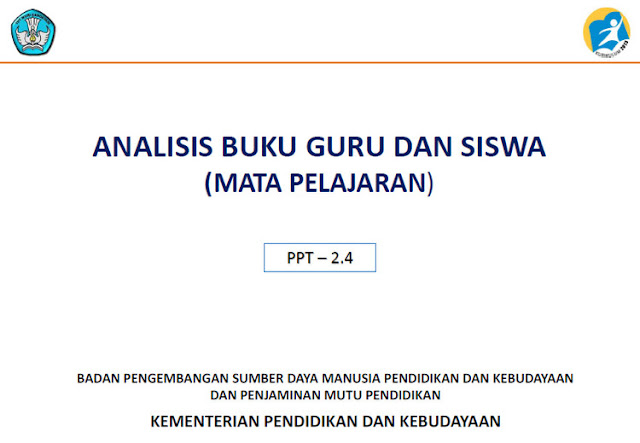 Panduan Analisis Buku Guru dan Siswa Dalam Implementasi Kurikulum 2013