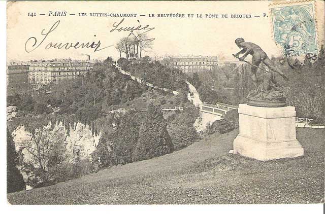 Sculpture in the Paris Park des Les Buttes Chaumont, removed by the Germans on or before 23 December 1941 worldwartwo.filminspector.com