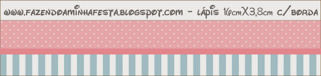 Pink, White and Light Blue Free Printable Labels.