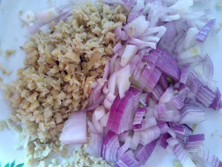 Diced Ginger and Onion