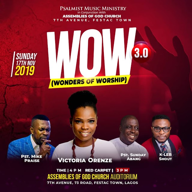 EVENT] Victoria Orenze Headlines Wonders Of Worship (W.O.W 3.0)