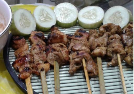 Sate dada ayam