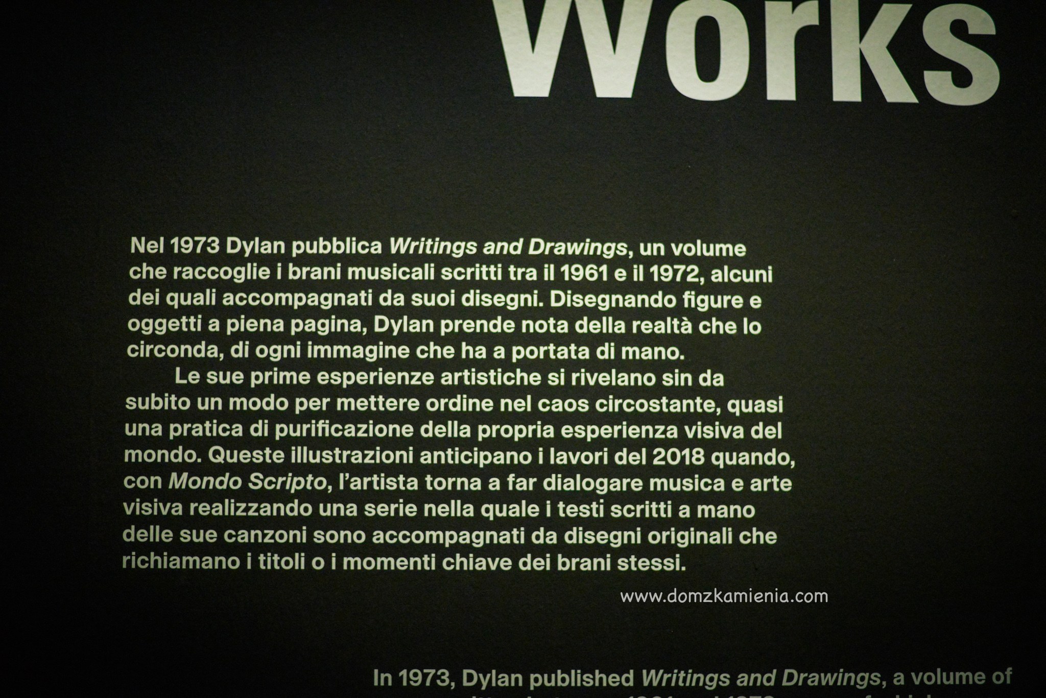 Bob Dylan Retrospectrum Roma - Rzym, Dom z Kamienia blog