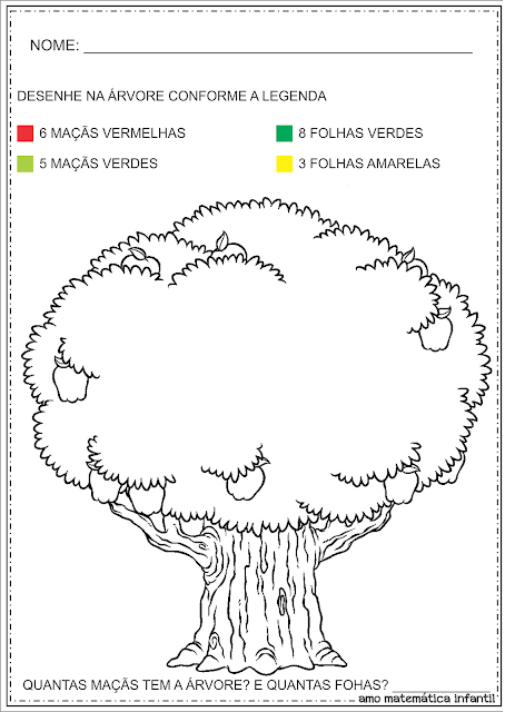 Atividade Numeral 11 Dia da árvore