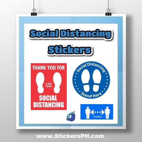 Social Distancing Stickers & Decals