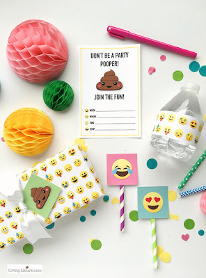 Quinceanera Emoji Party Free Printable Mini Kit.