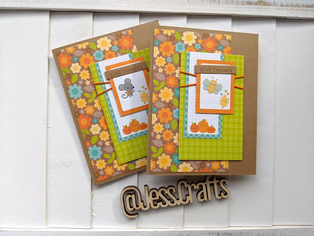 Fall Cards with Doodlebug Designs Pumpkin Spice Paper Pad by Jess Crafts