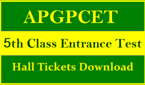 APGPCET 2021 Hall Tickets Download