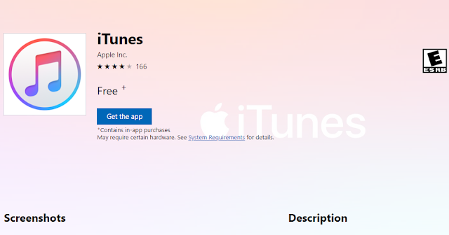 آبل تطلق تطبيق آي تيونز  iTunes على متجر مايكروسوفت