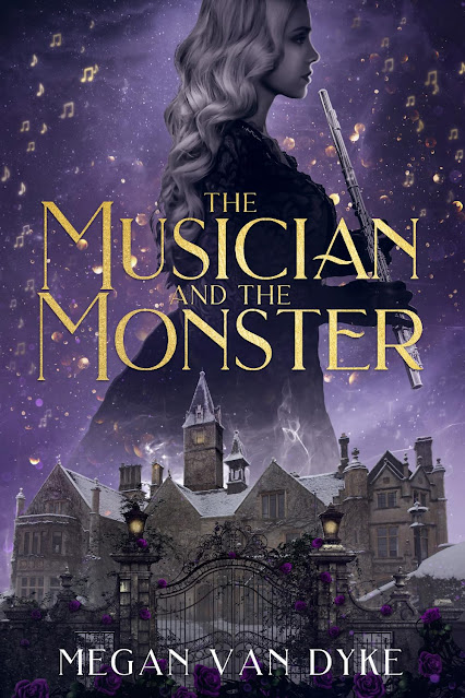 The Musician and the Monster book cover, Gothic romantasy