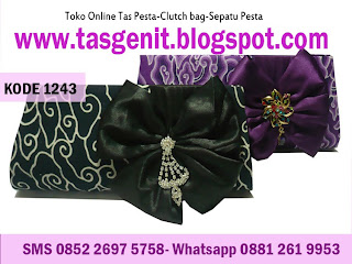 tas pesta, tas pesta batik, clutch bag batik, dompet batik 