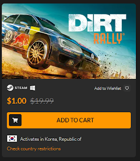 [스팀키] DiRT Rally ($1.00달러)