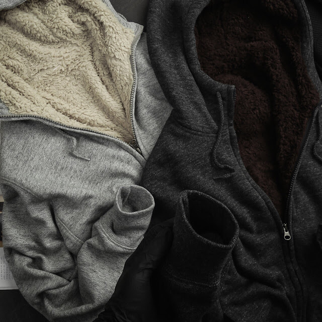 Áo khoác lông cừu cho nam Uniqlo Men Pile Lined Sweat Long Sleeve Full-Zip